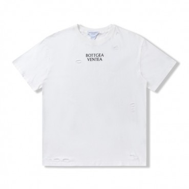 보테가 남자 크루넥 화이트 반팔티 - Unisex White Tshirts 