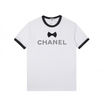 샤넬 여성 크루넥 화이트 반팔티 -  Ladys White Tshirts 