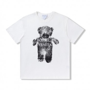 보테가 남자 크루넥 화이트 반팔티 - Unisex White Short