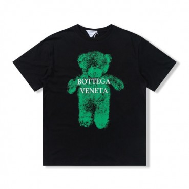 보테가 남자 크루넥 블랙 반팔티 - Unisex Black Short