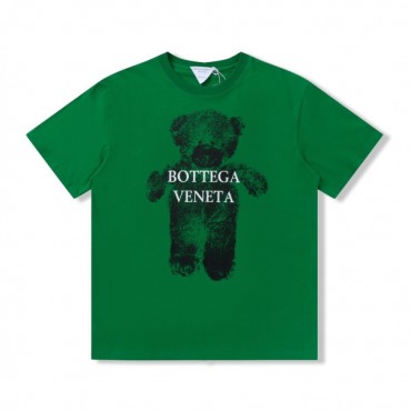 보테가 남자 크루넥 그린 반팔티 - Unisex Green Short