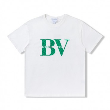보테가 남자 크루넥 화이트 반팔티 - Unisex White Short