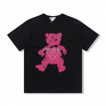 보테가 남자 크루넥 블랙 반팔티 - Unisex Black Short