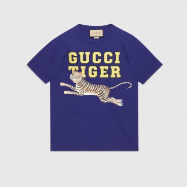 Gucci  Unisex Logo Short Sleeved Tshirts Blue - 구찌 2022 남/녀 로고 반팔티 Guc04545x Size(xs 