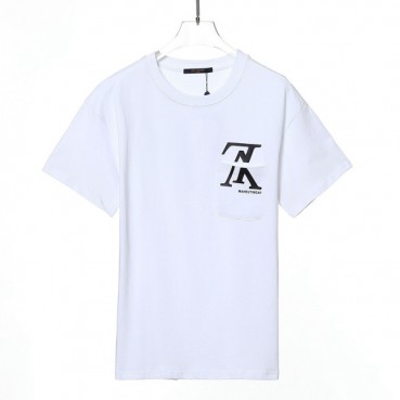 Louis vuitton  Unisex Logo Short Sleeved Tshirts White - 루이비통 2022 남/녀 로고 반팔티 Lou03904x Size(xs 