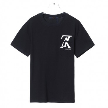 Louis vuitton  Unisex Logo Short Sleeved Tshirts Black - 루이비통 2022 남/녀 로고 반팔티 Lou03903x Size(xs 