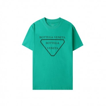 Bottega Veneta  Unisex Business Polo Short-sleeved Tshirts Green 