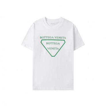 Bottega Veneta  Unisex Business Polo Short-sleeved Tshirts White 
