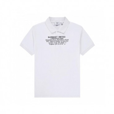Burberry  Unisex Logo Cotton Short Sleeved Tshirts White - 버버리 2021 남/녀 로고 코튼 반팔티 Bur04283x Size(s 