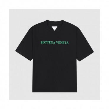 Bottega Veneta  Unisex Business Polo Short-sleeved Tshirts Black 