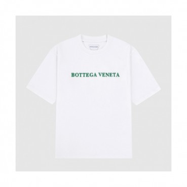 Bottega Veneta  Unisex Business Polo Short-sleeved Tshirts White 