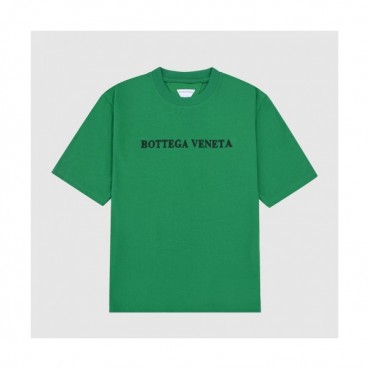 Bottega Veneta  Unisex Business Polo Short-sleeved Tshirts Green 