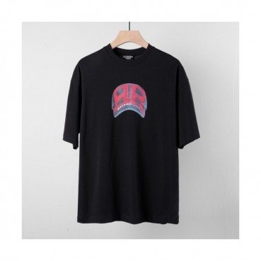 Balenciaga  Unisex Logo Cotton Short Sleeved Tshirts Black - 발렌시아가 2021 남/녀 로고 코튼 반팔티 Bal01277x Size(xs 