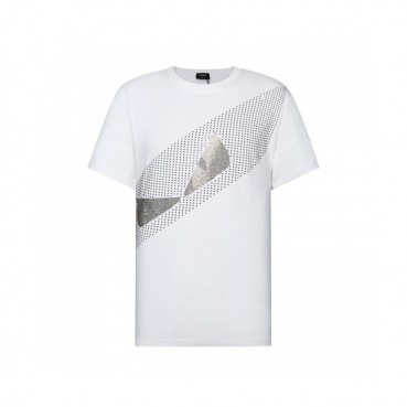 Fendi  Mens Logo Casual Short Sleeved Tshirts White - 펜디 2021 남성 로고 캐쥬얼 코튼 반팔티 Fen01126x Size(s 