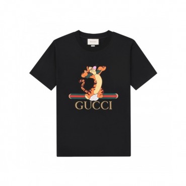 Gucci  Unisex Logo Short Sleeved Tshirts Black - 구찌 2021 남/녀 로고 반팔티 Guc04537x Size(xs 