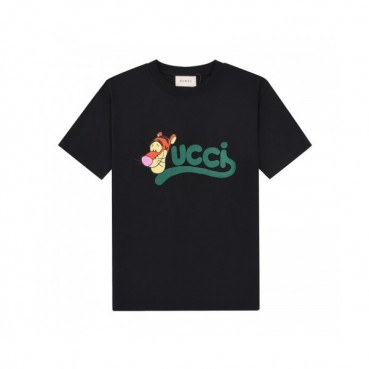 Gucci  Unisex Logo Short Sleeved Tshirts Black - 구찌 2021 남/녀 로고 반팔티 Guc04535x Size(xs 