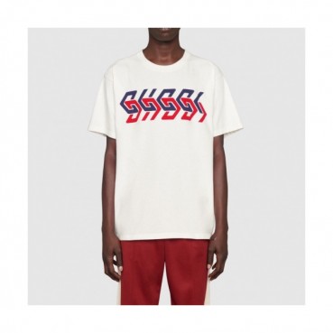 Gucci  Unisex Logo Short Sleeved Tshirts White - 구찌 2021 남/녀 로고 반팔티 Guc04510x Size(xs 