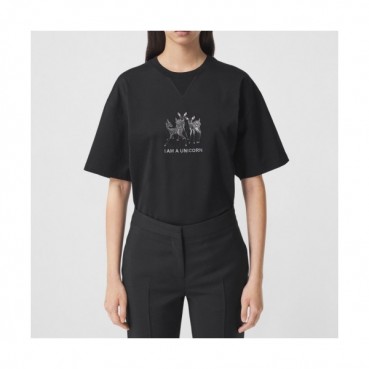 Burberry  Mm/Wm Logo Cotton Short Sleeved Tshirts Black - 버버리 2021 남/녀 로고 코튼 반팔티 Bur04274x Size(xs 