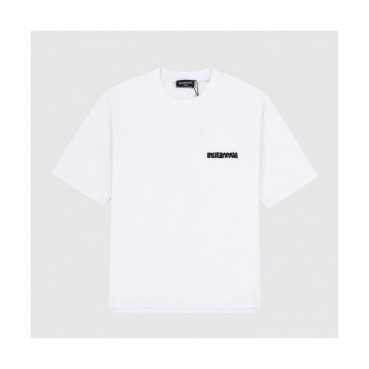Balenciaga  Mm/Wm Logo Cotton Short Sleeved Tshirts White - 발렌시아가 2021 남/녀 로고 코튼 반팔티 Bal01270x Size(xs 