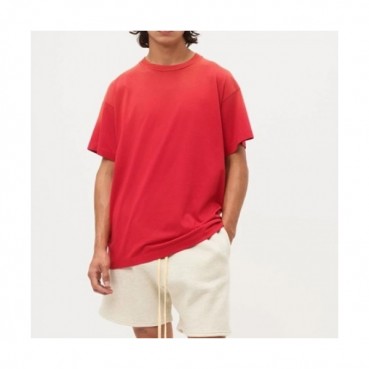 Fear of god  Mm/Wm Minimal Cotton Short Sleeved Tshirts Red - 피어오브갓 2021 남/녀 미니멀 코튼 반팔티 Fea0364x Size(s 