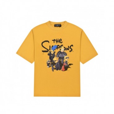 Balenciaga  Mm/Wm Logo Cotton Short Sleeved Tshirts Yellow - 발렌시아가 2021 남/녀 로고 코튼 반팔티 Bal01246x Size(s 