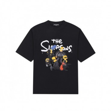 Balenciaga  Mm/Wm Logo Cotton Short Sleeved Tshirts Black - 발렌시아가 2021 남/녀 로고 코튼 반팔티 Bal01245x Size(s 
