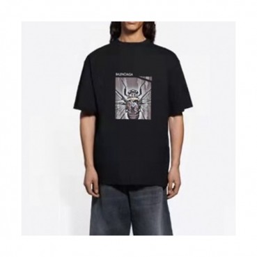 Balenciaga  Mm/Wm Logo Cotton Short Sleeved Tshirts Black - 발렌시아가 2021 남/녀 로고 코튼 반팔티 Bal01238x Size(s 