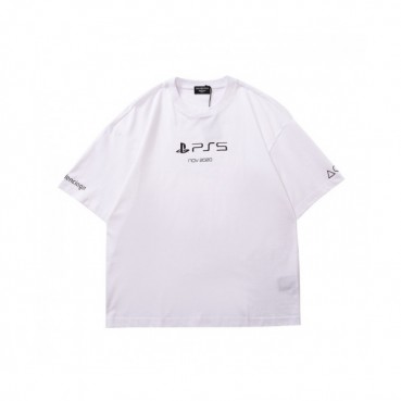 Balenciaga  Mm/Wm Logo Cotton Short Sleeved Tshirts White - 발렌시아가 2021 남/녀 로고 코튼 반팔티 Bal01210x Size(xs 