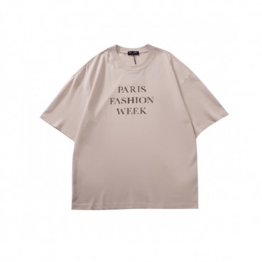 Balenciaga  Mm/Wm Logo Cotton Short Sleeved Tshirts Gray - 발렌시아가 2021 남/녀 로고 코튼 반팔티 Bal01163x Size(xs 