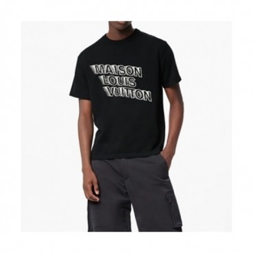 Louis vuitton  Mm/Wm Logo Short Sleeved Tshirts Black - 루이비통 2021 남/녀 로고 반팔티 Lou03646x Size(s 