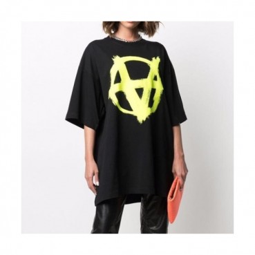 Vetements  Mm/Wm Printing Logo Cotton Short Sleeved Oversize Tshirts Black - 베트멍 2021 남/녀 프린팅 로고 코튼 오버사이즈 반팔티 Vet0197x Size(xs 