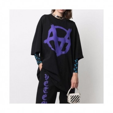 Vetements  Mm/Wm Printing Logo Cotton Short Sleeved Oversize Tshirts Black - 베트멍 2021 남/녀 프린팅 로고 코튼 오버사이즈 반팔티 Vet0196x Size(xs 