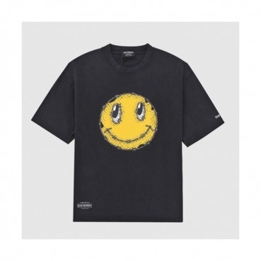 BAD MONDAY   Mm/Wm Logo Cotton Short-sleeved Thirts Gray 