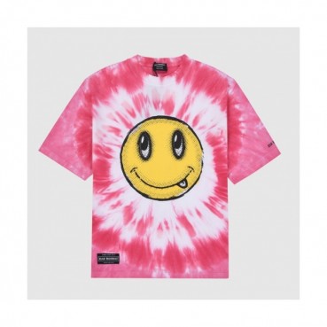 BAD MONDAY   Mm/Wm Logo Cotton Short-sleeved Thirts Pink 