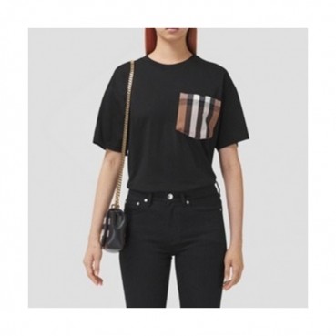 Burberry  Mm/Wm Logo Cotton Short Sleeved Tshirts Black - 버버리 2021 남/녀 로고 코튼 반팔티 Bur04133x Size(xs 