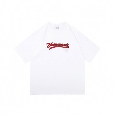 Vetements  Mm/Wm Printing Logo Cotton Short Sleeved Oversize Tshirts White - 베트멍 2021 남/녀 프린팅 로고 코튼 오버사이즈 반팔티 Vet0190x Size(xs 