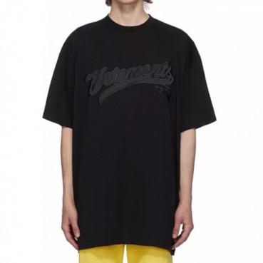 Vetements  Mm/Wm Printing Logo Cotton Short Sleeved Oversize Tshirts Black - 베트멍 2021 남/녀 프린팅 로고 코튼 오버사이즈 반팔티 Vet0188x Size(xs 