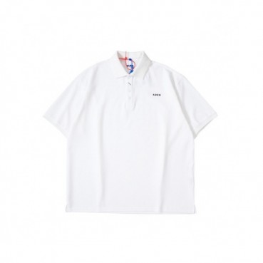 ADER  Mens Minimal Cotton Short-sleeved Tshirts White 