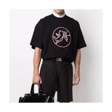 Vetements  Mm/Wm Printing Logo Cotton Short Sleeved Oversize Tshirts Black - 베트멍 2021 남/녀 프린팅 로고 코튼 오버사이즈 반팔티 Vet0178x Size(xs 
