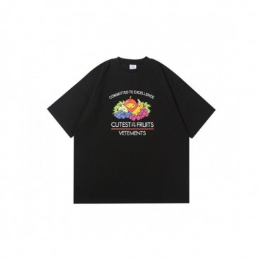 Vetements  Mm/Wm Printing Logo Cotton Short Sleeved Oversize Tshirts Black - 베트멍 2021 남/녀 프린팅 로고 코튼 오버사이즈 반팔티 Vet0172x Size(xs 