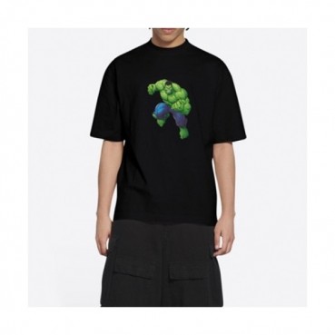 Balenciaga  Mm/Wm Logo Cotton Short Sleeved Tshirts Black - 발렌시아가 2021 남/녀 로고 코튼 반팔티 Bal01174x Size(xs 