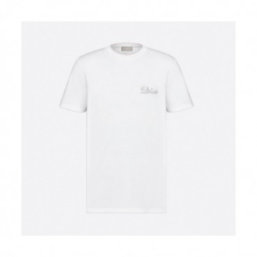 Dior  Mm/Wm Casual Crew-neck Short Sleeved Tshirts White 
