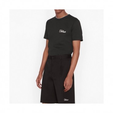 Dior  Mm/Wm Casual Crew-neck Short Sleeved Tshirts Black 