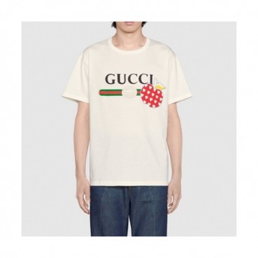 Gucci  Mm/Wm Logo Short Sleeved Tshirts White - 구찌 2021 남/녀 로고 반팔티 Guc04004x Size(xs 