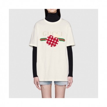 Gucci  Mm/Wm Logo Short Sleeved Tshirts White - 구찌 2021 남/녀 로고 반팔티 Guc04005x Size(xs 