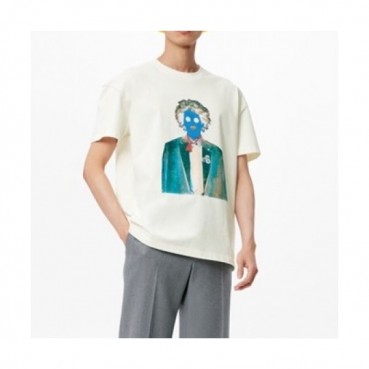 Louis vuitton  Mm/Wm Logo Short Sleeved Tshirts White - 루이비통 2021 남/녀 로고 반팔티 Lou03542x Size(xs 