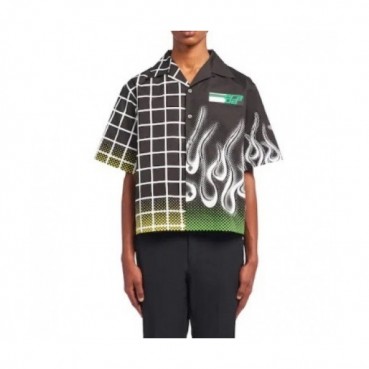 Prada  Mens Basic Logo Short Sleeved Tshirts Black - 프라다 2021 남성 베이직 로고 폴로 반팔티 Pra02365x Size(s 