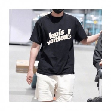 Louis vuitton  Mm/Wm Logo Short Sleeved Tshirts Black - 루이비통 2021 남/녀 로고 반팔티 Lou03534x Size(s 