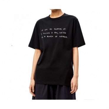 Loewe  Mens Smile Short Sleeved Tshirts Black - 로에베 2021 남성 캐쥬얼 반팔티 Loe0482x Size(xs 