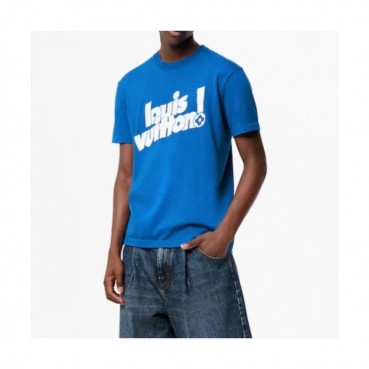 Louis vuitton  Mm/Wm Logo Short Sleeved Tshirts Blue - 루이비통 2021 남/녀 로고 반팔티 Lou03528x Size(xs 